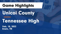 Unicoi County  vs Tennessee High Game Highlights - Feb. 18, 2022