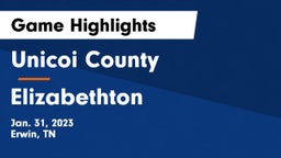 Unicoi County  vs Elizabethton  Game Highlights - Jan. 31, 2023