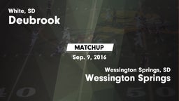 Matchup: Deubrook vs. Wessington Springs  2016