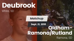 Matchup: Deubrook vs. Oldham-Ramona/Rutland  2018
