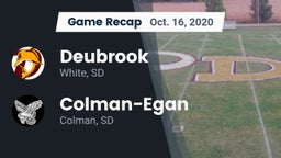 Recap: Deubrook  vs. Colman-Egan  2020