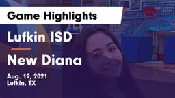 Lufkin ISD vs New Diana  Game Highlights - Aug. 19, 2021
