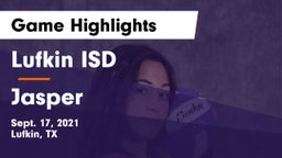 Lufkin ISD vs Jasper Game Highlights - Sept. 17, 2021