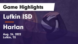 Lufkin ISD vs Harlan  Game Highlights - Aug. 26, 2022