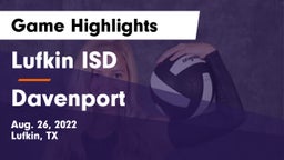 Lufkin ISD vs Davenport  Game Highlights - Aug. 26, 2022