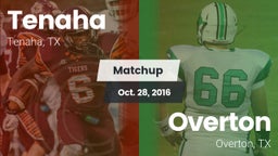 Matchup: Tenaha vs. Overton  2016
