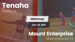 Matchup: Tenaha vs. Mount Enterprise 2017