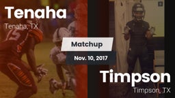 Matchup: Tenaha vs. Timpson  2017