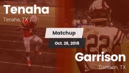 Matchup: Tenaha vs. Garrison  2018