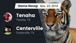 Recap: Tenaha  vs. Centerville  2018