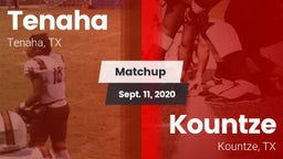 Matchup: Tenaha vs. Kountze  2020