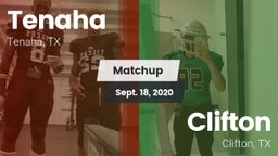 Matchup: Tenaha vs. Clifton  2020