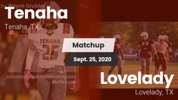 Matchup: Tenaha vs. Lovelady  2020