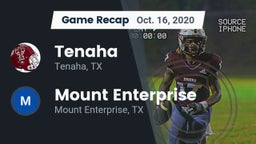 Recap: Tenaha  vs. Mount Enterprise  2020