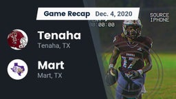 Recap: Tenaha  vs. Mart  2020