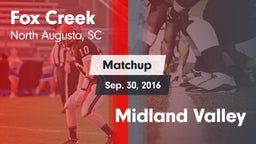 Matchup: Fox Creek vs. Midland Valley 2016