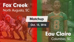 Matchup: Fox Creek vs. Eau Claire  2016