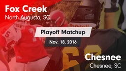 Matchup: Fox Creek vs. Chesnee  2016