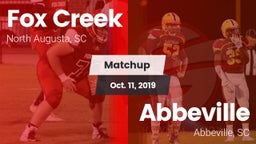 Matchup: Fox Creek vs. Abbeville  2019