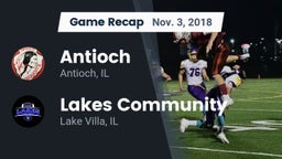 Recap: Antioch  vs. Lakes Community  2018