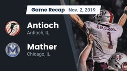 Recap: Antioch  vs. Mather  2019