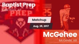 Matchup: Baptist Prep vs. McGehee  2017