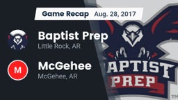 Recap: Baptist Prep vs. McGehee  2017