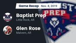 Recap: Baptist Prep  vs. Glen Rose  2019