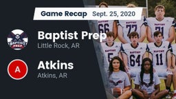 Recap: Baptist Prep  vs. Atkins  2020