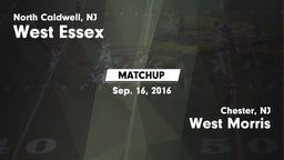 Matchup: West Essex High vs. West Morris  2016