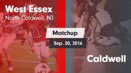 Matchup: West Essex High vs. Caldwell 2016