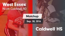 Matchup: West Essex High vs. Caldwell HS 2016