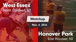 Matchup: West Essex High vs. Hanover Park  2016