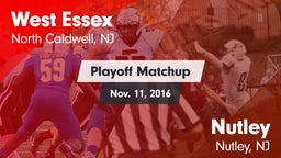 Matchup: West Essex High vs. Nutley  2016