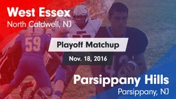 Matchup: West Essex High vs. Parsippany Hills  2016
