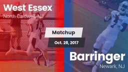 Matchup: West Essex High vs. Barringer  2017