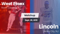 Matchup: West Essex High vs. Lincoln  2018