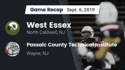 Recap: West Essex  vs. Passaic County Technical Institute 2019