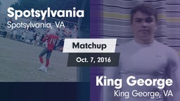 Matchup: Spotsylvania vs. King George  2016
