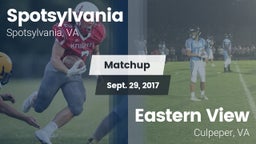 Matchup: Spotsylvania vs. Eastern View  2017