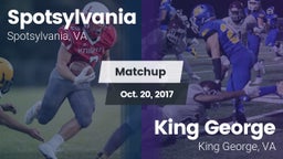 Matchup: Spotsylvania vs. King George  2017