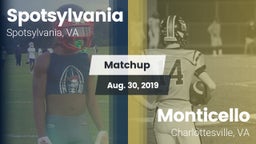 Matchup: Spotsylvania vs. Monticello  2019