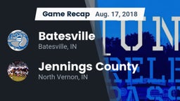 Recap: Batesville  vs. Jennings County  2018