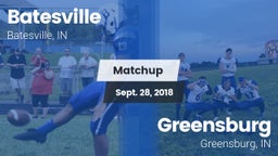 Matchup: Batesville vs. Greensburg  2018