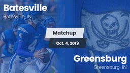 Matchup: Batesville vs. Greensburg  2019