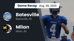 Recap: Batesville  vs. Milan  2020