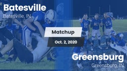 Matchup: Batesville vs. Greensburg  2020