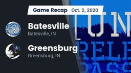 Recap: Batesville  vs. Greensburg  2020