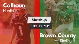 Matchup: Calhoun vs. Brown County  2016