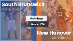 Matchup: South Brunswick vs. New Hanover  2016